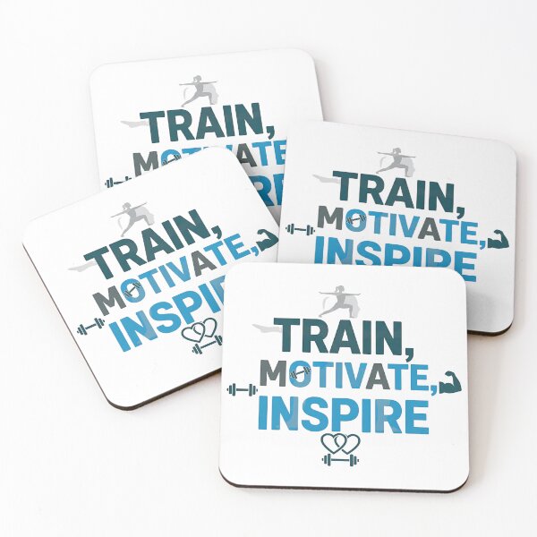 Item preview, Train, Motivate, Inspire T-Shirt – Yoga & Fitness Instructor Motivational Tee designed and sold by Muzgle.