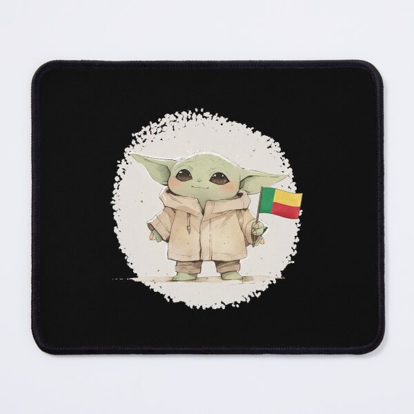 Item preview, BABY YODA BENIN FLAG designed and sold by LIS AND MELIVERSO.
