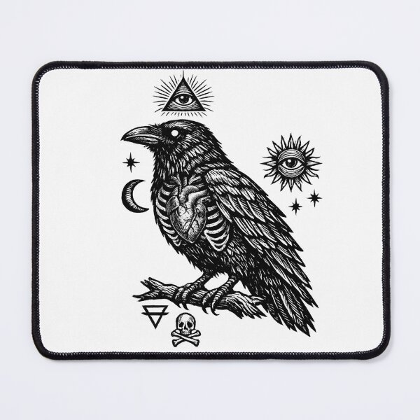 Item preview, Blackbird Omen — Heart of Bone Beneath the Watching Eye designed and sold by Mouraludia.