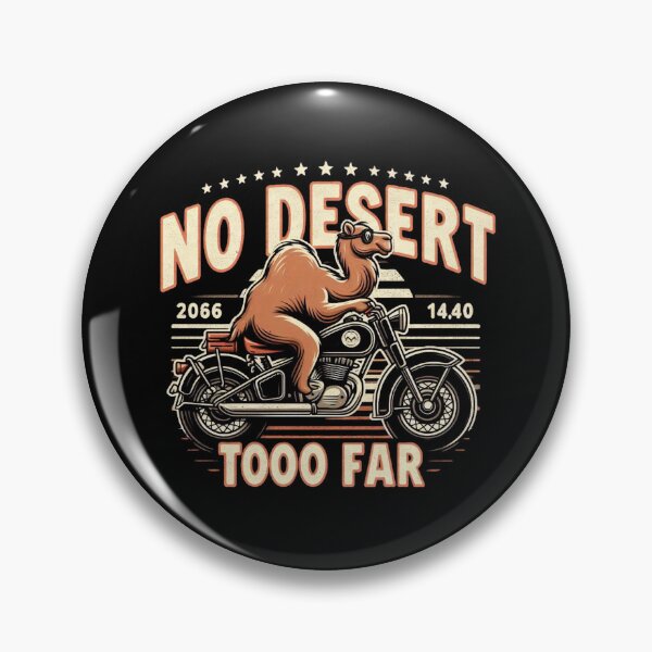 Item preview, Camel Motorcycle Retro - No Desert Too Far Mascot designed and sold by Zoo-Moo.