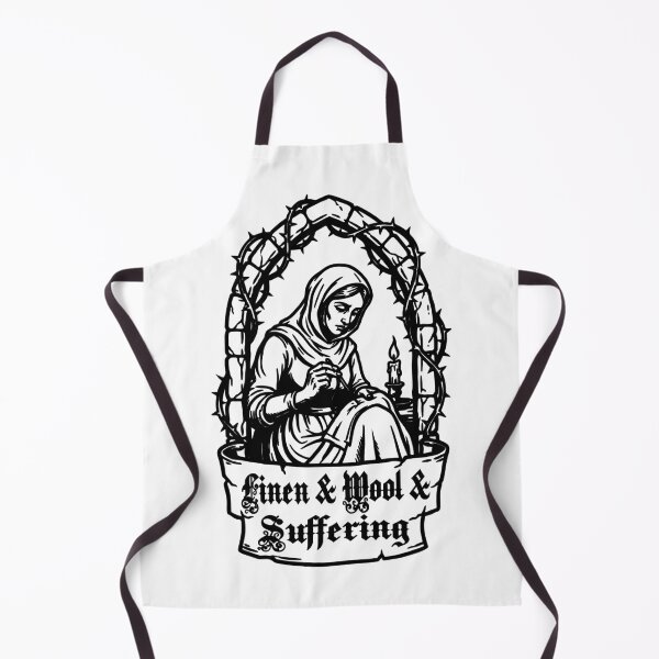 Item preview, Medieval Seamstress Sewing Linen Wool And Suffering designed and sold by Mark4Brave.