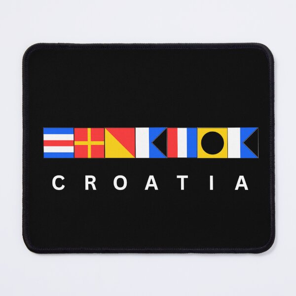 Item preview, Croatia Nautical Flag designed and sold by TideThreadsUK.