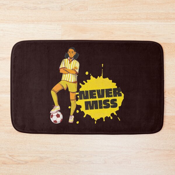 Item preview, Female Football Player – Never Miss Quote designed and sold by Adappai.