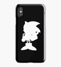 Classic Sonic Silhouette - White iPhone Case