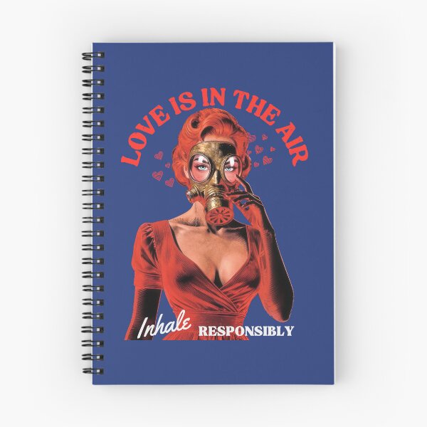 Item preview, Love is in the Air Inhale Responsibly Valentine Gift for Stickers Notebooks Shirts Bags Magnets and More designed and sold by eatmorvelopator.