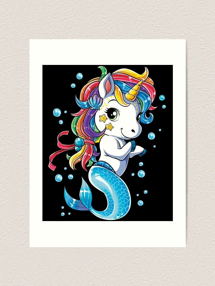 Unicorn Mermaid Mermicorn Cute T-Shirt Gifts Kids T-Shirt for Sale by  LiqueGifts