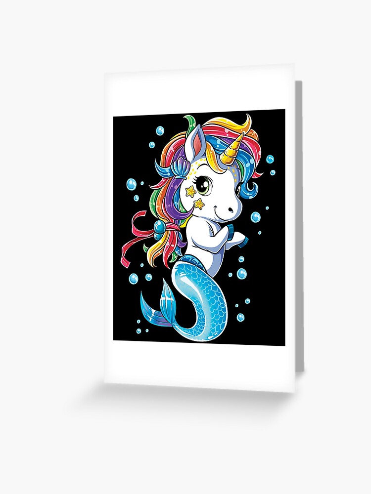 Official Kids 5Th Birthday Unicorn Mermicorn Mermaid Gifts For Girls Shirt