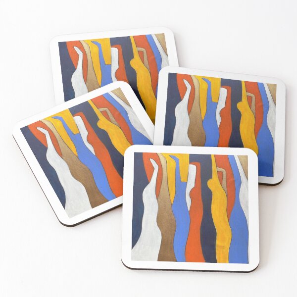 Item preview, Abstract Color Forms – Figurative Inspired Composition designed and sold by linesbydunja.