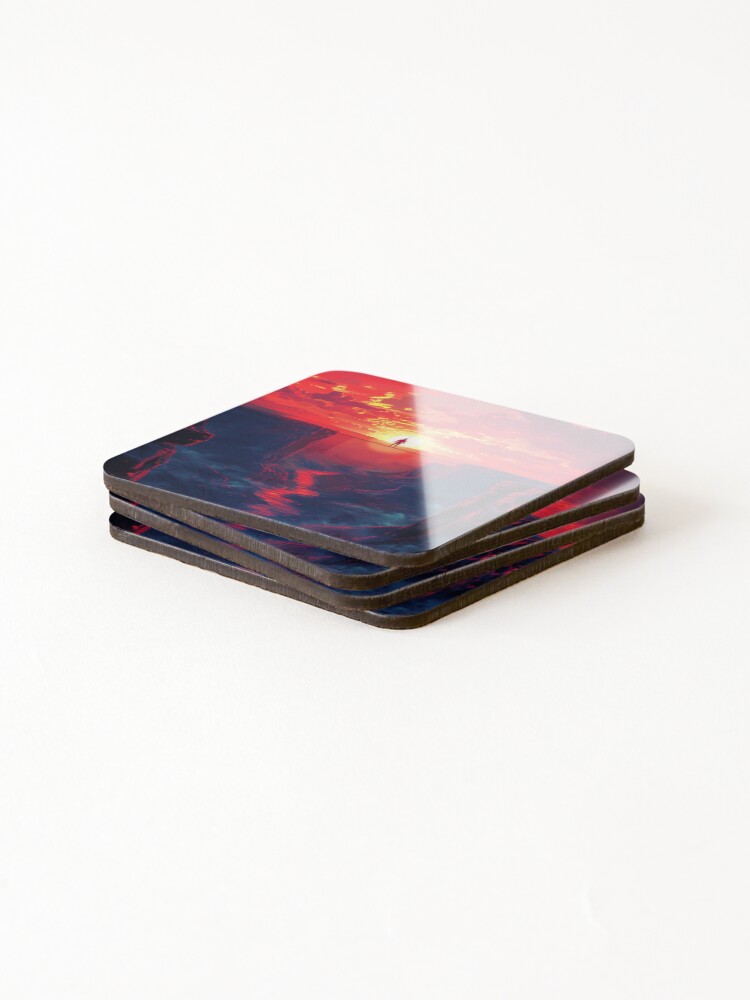 Thumbnail 4 of 5, Coasters (Set of 4), Slacklining designed and sold by SynthPopCreate.