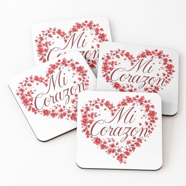 Item preview, Red Mi Corazon - Romantic Red Floral Heart Illustration designed and sold by IntrusiveMind210.