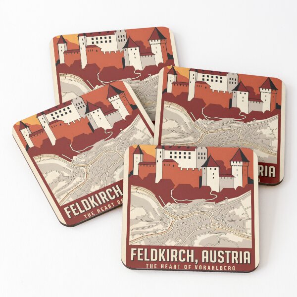 Item preview, Feldkirch Austria Retro Vintage Travel Tourism B designed and sold by TravelersGems.