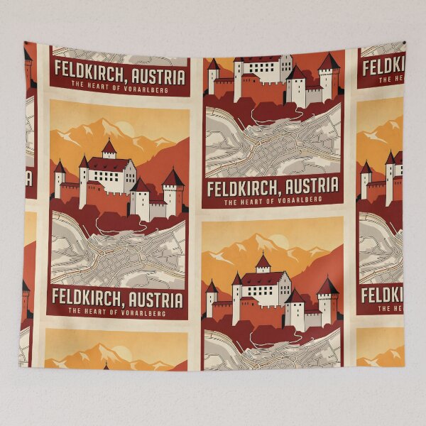 Item preview, Feldkirch Austria Retro Vintage Travel Tourism B designed and sold by TravelersGems.