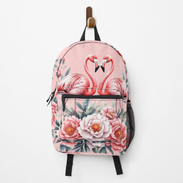Item preview, Two beautiful Pink flamingo among magnificent peony flowers. designed and sold by Natalia-Vlad.