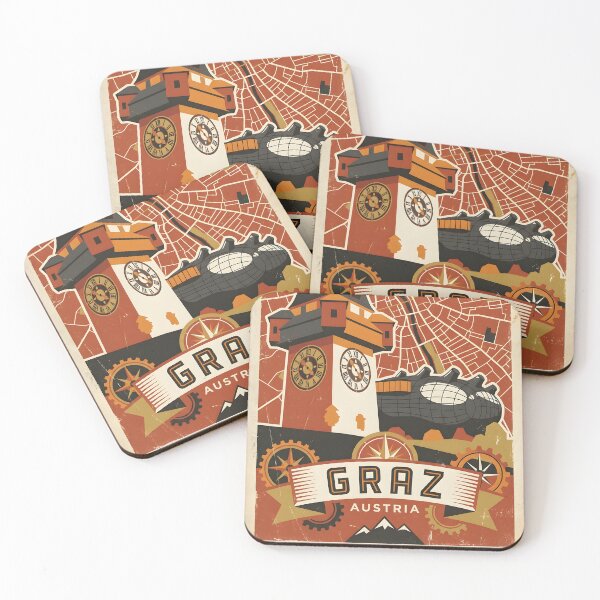 Item preview, Graz Austria Retro Vintage Travel Tourism B designed and sold by TravelersGems.