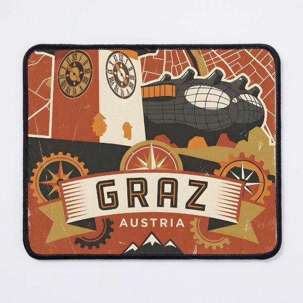 Item preview, Graz Austria Retro Vintage Travel Tourism B designed and sold by TravelersGems.