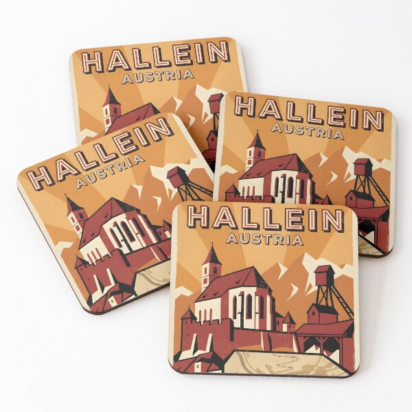 Item preview, Hallein Austria Retro Vintage Travel Tourism designed and sold by TravelersGems.