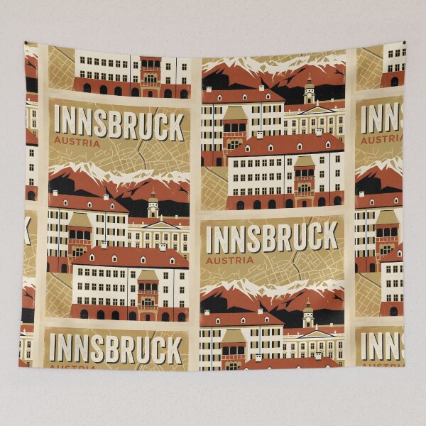 Item preview, Innsbruck Austria Retro Vintage Travel Tourism designed and sold by TravelersGems.