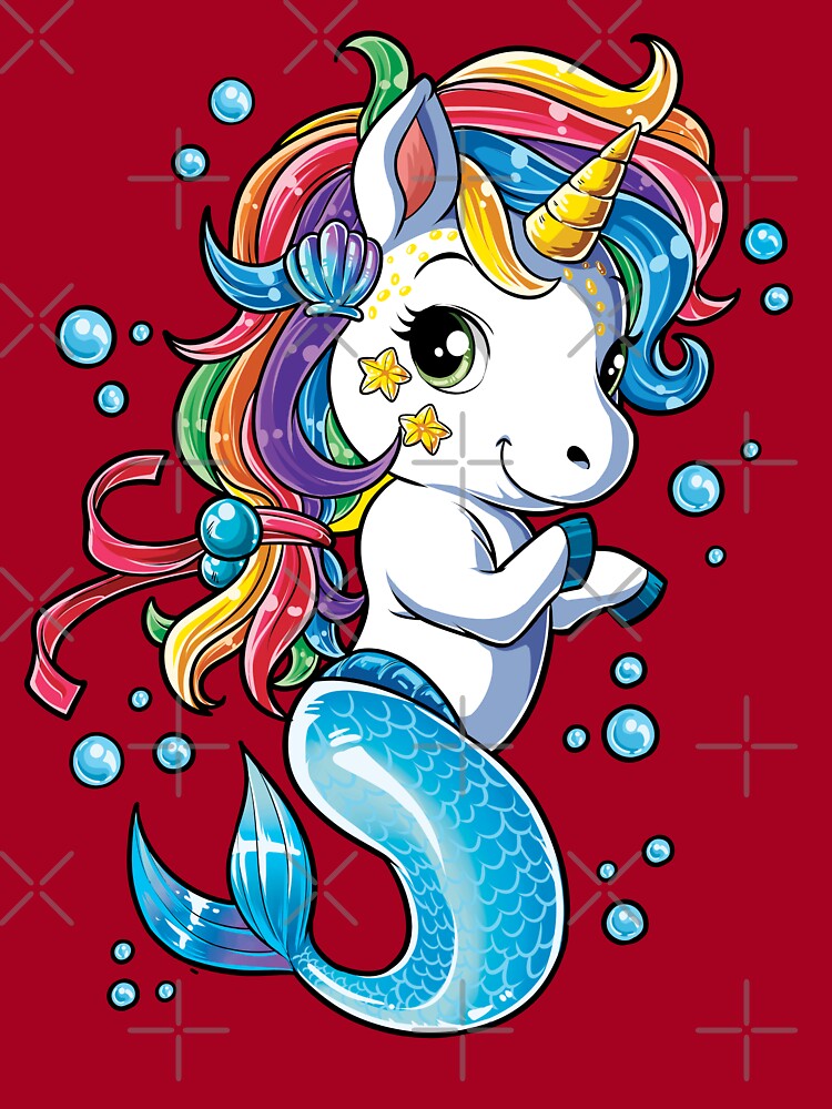 Unicorn Mermaid Mermicorn Cute T-Shirt Gifts Kids T-Shirt for Sale by  LiqueGifts