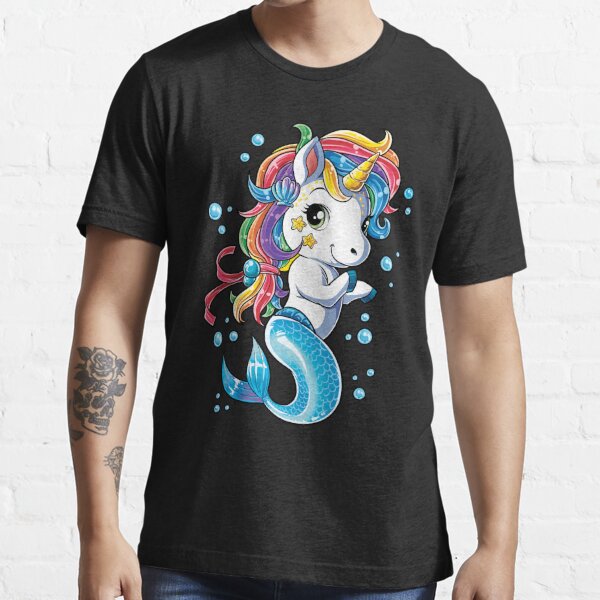 Official Kids 5Th Birthday Unicorn Mermicorn Mermaid Gifts For Girls Shirt