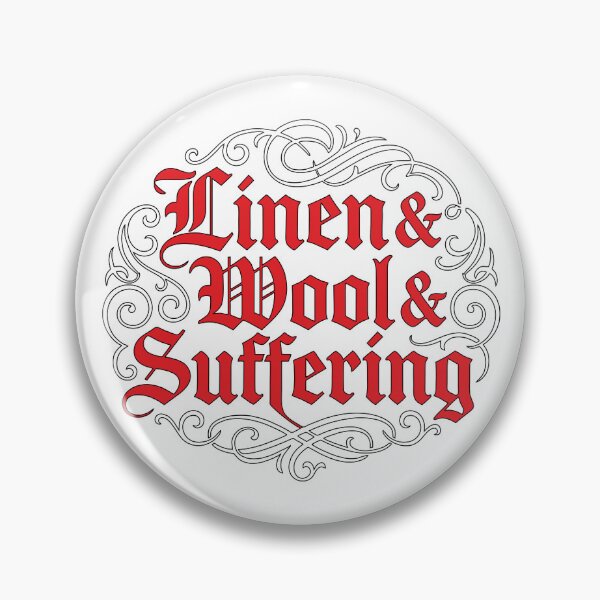 Item preview, Red Letter Iron Rosette Sewing Humor Design designed and sold by Mark4Brave.