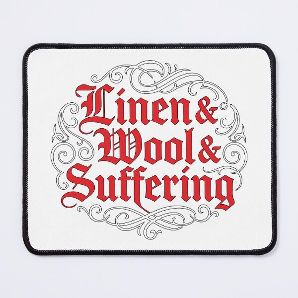Item preview, Red Letter Iron Rosette Sewing Humor Design designed and sold by Mark4Brave.