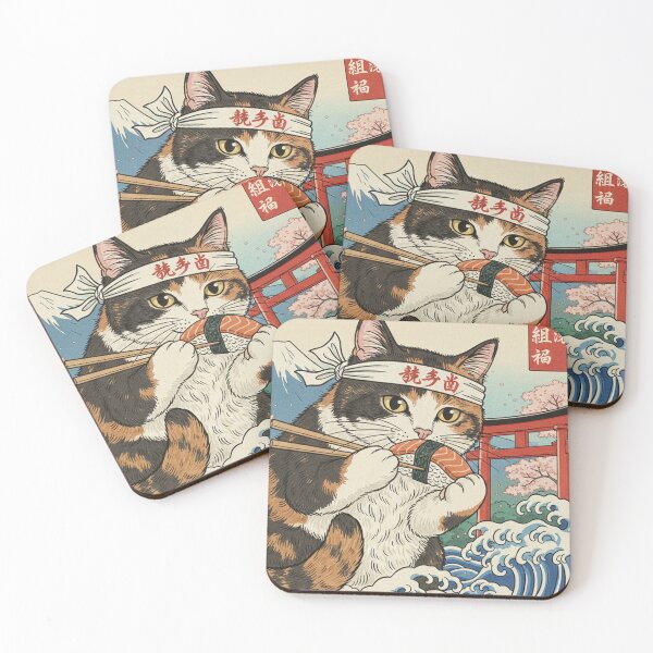 Item preview, Samurai Sushi Cat designed and sold by RTai.