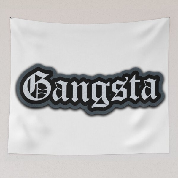 Item preview, Gangsta Old English Typography Design designed and sold by ClashShop.