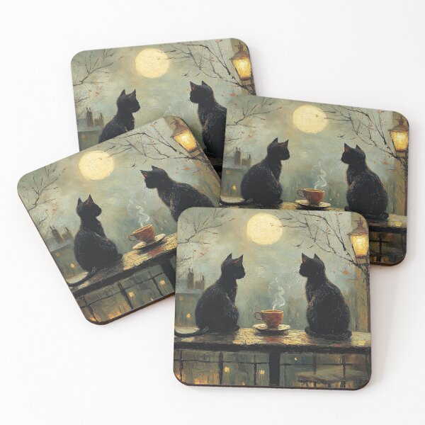 Item preview, Two Cats and a Quiet Night designed and sold by Erika Kaisersot.