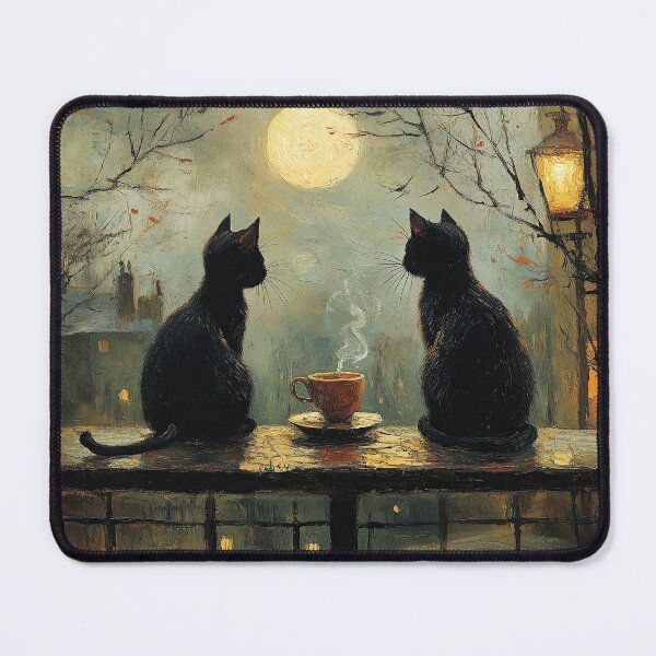 Item preview, Two Cats and a Quiet Night designed and sold by Erika Kaisersot.