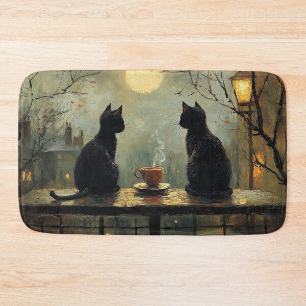 Item preview, Two Cats and a Quiet Night designed and sold by Erika Kaisersot.