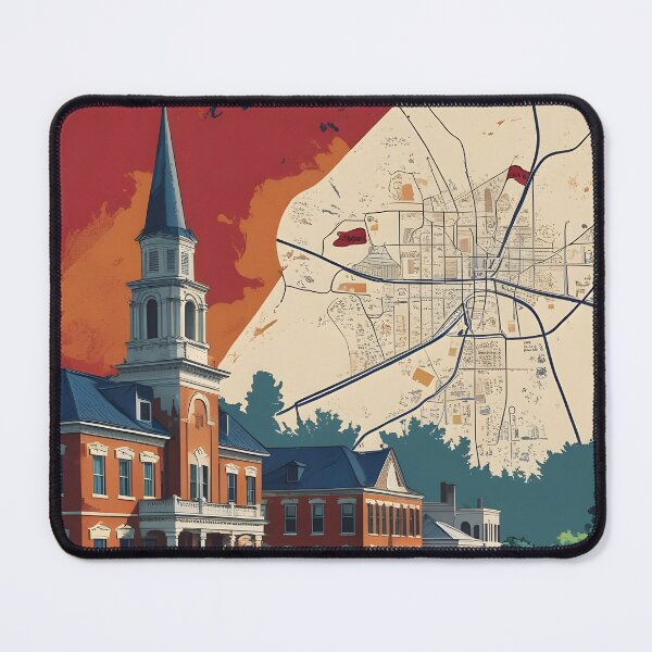 Item preview, Hinesville Georgia USA Vintage Travel Tourism designed and sold by TravelersGems.