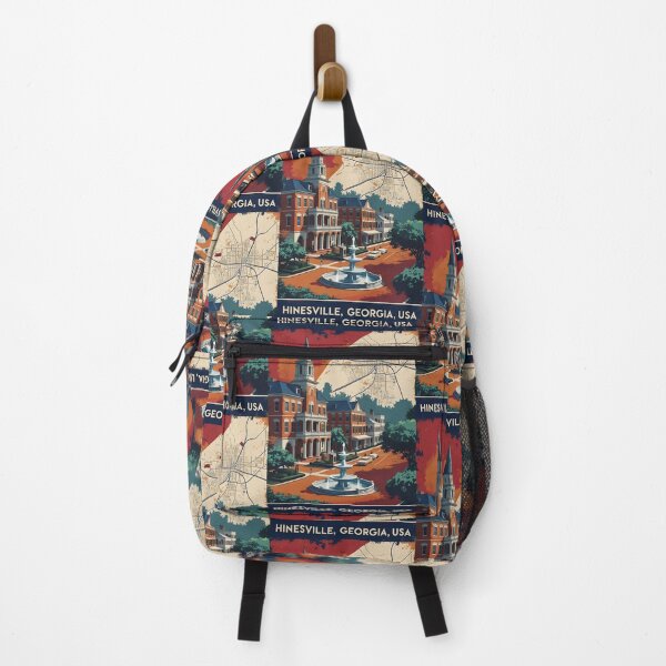 Item preview, Hinesville Georgia USA Vintage Travel Tourism designed and sold by TravelersGems.