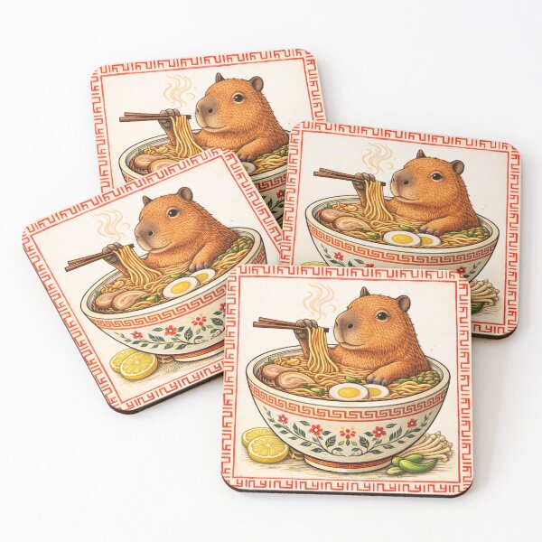 Item preview, Capybara in Ramen Bath designed and sold by TheBathhouse.