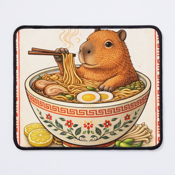 Item preview, Capybara in Ramen Bath designed and sold by TheBathhouse.