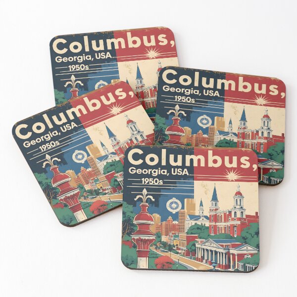 Item preview, Columbus Georgia USA Vintage Travel Tourism  designed and sold by TravelersGems.