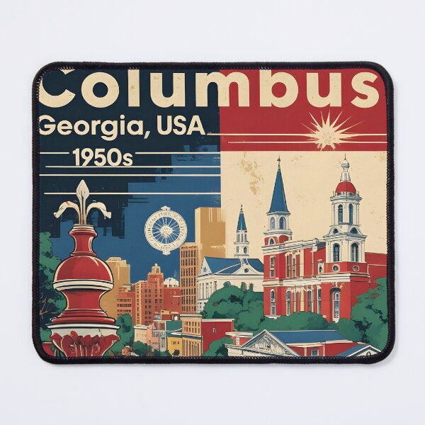 Item preview, Columbus Georgia USA Vintage Travel Tourism  designed and sold by TravelersGems.