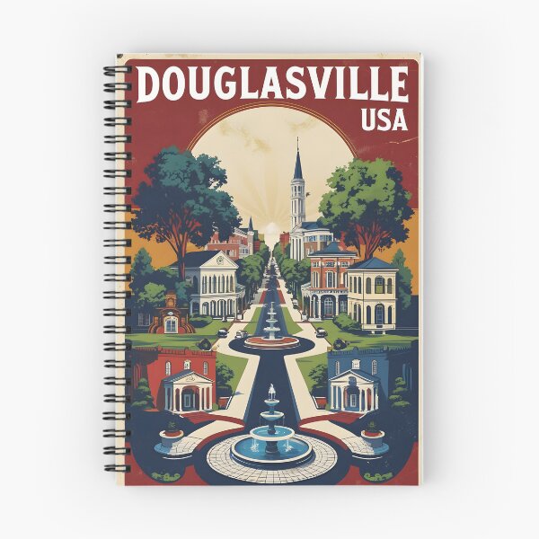 Item preview, Douglasville Georgia USA Vintage Travel Tourism  designed and sold by TravelersGems.