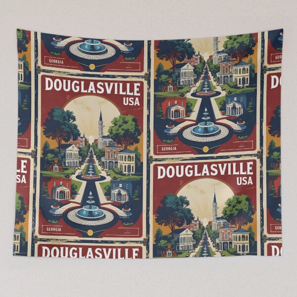 Item preview, Douglasville Georgia USA Vintage Travel Tourism  designed and sold by TravelersGems.