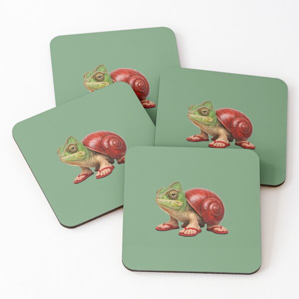 Aperçu de l'œuvre Escargot caméléon à coquille rouge créée et vendue par Burberts.
