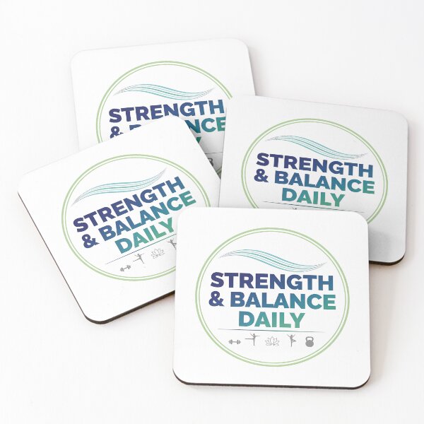Item preview, Strength & Balance Daily T-Shirt – Yoga & Fitness Instructor Motivational Tee designed and sold by Muzgle.