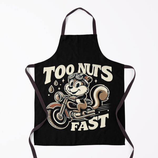 Item preview, Squirrel Motorcycle Retro - Too Nuts Fast  Mascot designed and sold by Zoo-Moo.