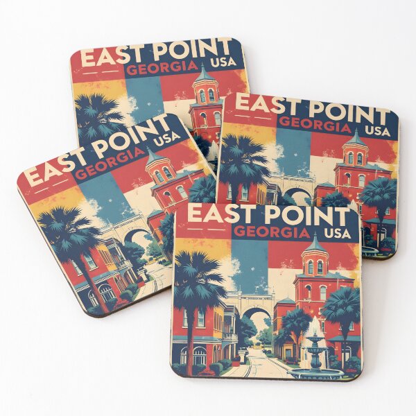 Item preview, East Point Georgia USA Vintage Travel Tourism  designed and sold by TravelersGems.