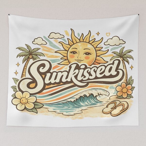 Item preview, Sunkissed Retro Beach Illustration designed and sold by Luvahawb.