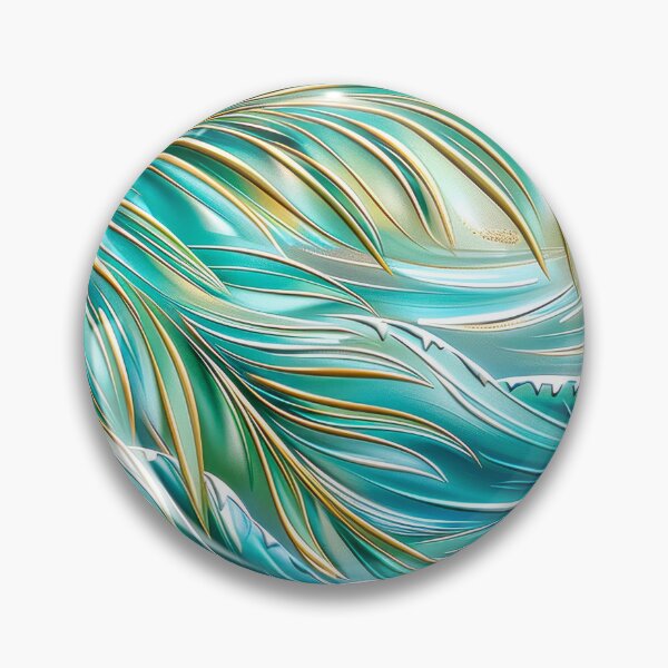 Item preview, Abstract Palm Trees Over Ocean Waves designed and sold by MargaretWiktor.