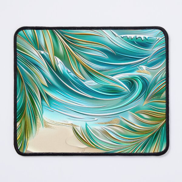 Item preview, Abstract Palm Trees Over Ocean Waves designed and sold by MargaretWiktor.