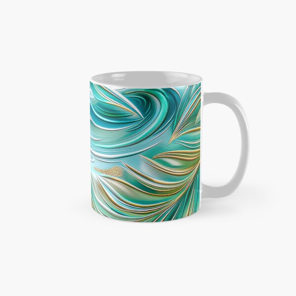 Item preview, Abstract Palm Trees Over Ocean Waves designed and sold by MargaretWiktor.