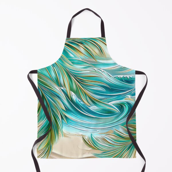 Item preview, Abstract Palm Trees Over Ocean Waves designed and sold by MargaretWiktor.
