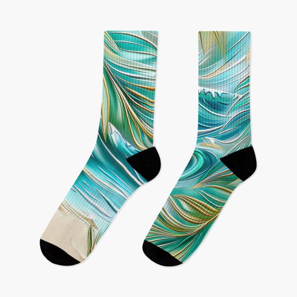 Item preview, Abstract Palm Trees Over Ocean Waves designed and sold by MargaretWiktor.