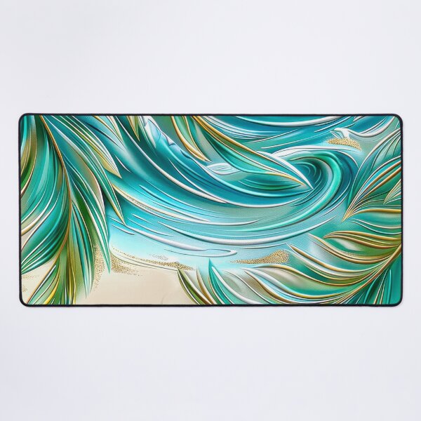 Item preview, Abstract Palm Trees Over Ocean Waves designed and sold by MargaretWiktor.