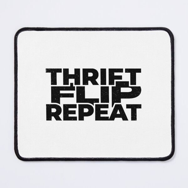 Item preview, Thrift Flip Repeat Reseller Hustle Typography designed and sold by The-1099-Club.
